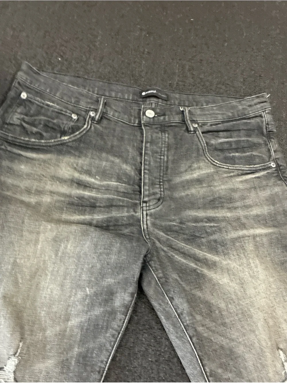 Men's Purple Brand Jeans Distressed SZ 39 Used Pre Owned Streetwear